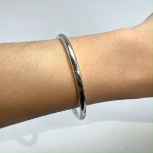 WENG KWONG Plain Bangle in 925 Silver (9G0008)
