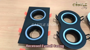 Eyeball Casing With GU10 Holder Die-Cast Material (Not PVC or Plastic)