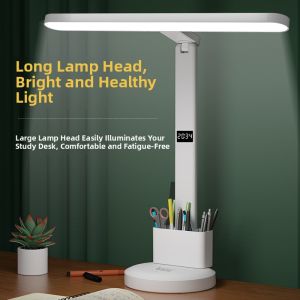 Multi-Functional Desk Lamp Pen Holder Eye Protection Light Student Dormitory Charging Study Lamp Night Light Cute