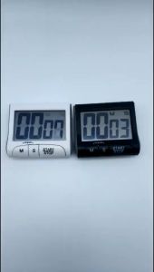 【SG】Digital Timer Magnetic LCD Digital Kitchen Big Digit Timer Count-Up Down Clock Alarm Electronic Cooking Baking Timer