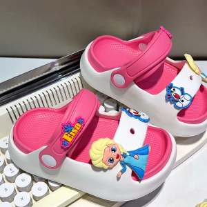 Future seeds Kids Sandals Summer Elsa Thick Soft Soles Anti-Slip Sandals for girls Toddler size18-34