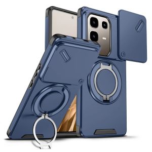 Rugged Armor Phone Case For Infinix Note 50 40 Pro Plus Hot 60i  50i Smart 10 9 Plus Magnetic Ring Holder Kickstand Cover