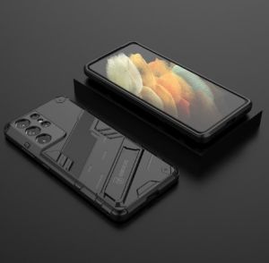 FLOVEME Luxury Armor Magnet Phone Case For Samsung Galaxy S24 S23 S22 S21 Ultra Plus Kickstand Full Protection Anti-fall Hard PC Shockproof Back Cover For Samsung S24 S23 S22 S21