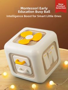 QIMINGXING | Early Educational Intellectual Montessori Baby Toy Hexahedron