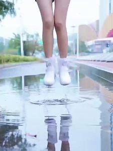 Tawii. Rain Boots Reusable Silicone Shoe Cover Waterproof Non-slip Thickened size 36-45