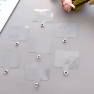 Mika Soft Cantolan Bening Gantungan Strap Lanyard Case HP Konektor Klip Universal Kartu Kecil Tali Ponsel Plastik Mika Bening Cantolan Holder Gantungan HP Phone Chain