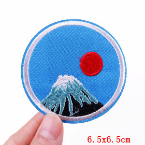 Mountain Camping Embroidered Patches Iron On Patches For Clothing Outdoor Adventure Patch Embroidered Badges Backpack Jacket DIY