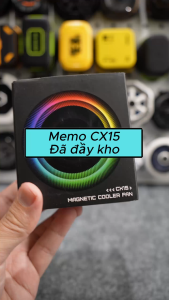 Quạt tản nhiệt Sò lạnh Memo CX15 AI - Chip TEC mới làm lạnh nhanh - Đèn led đẹp mắt - Chế độ AI thông minh