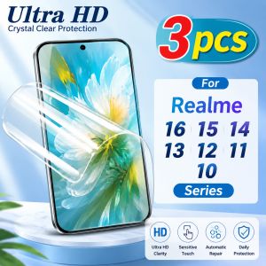 3 Pieces TPU Hydrogel Films For Realme 16 14 13 12 11 10 Pro+ 15 14 13 12 11 Pro 14 Pro Lite Series HD Screen Protectivel Films