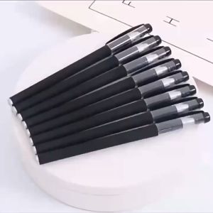 0.5mm Quick-Drying Gel Pen Black Bullet Ink Grip for Kids Office Pen Student Stationery Signature