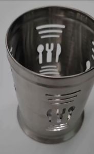 Ống đựng đũa Inox Chống gỉ -VŨ KHẢI-Thiết kế thoát nước thông minh bền phù hợp với quán ăn