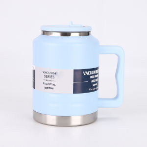 2L Large Capacity Handle Space Pot Outdoor Portable Double Layer Sports Cup 304 Stainless Steel Vacuum Insulated Water Bottle