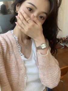 CDILLIS Forget-me-not New Watch for Women Fashionable Quartz Movement Stainless Steel Strap and Case Butterfly Clasp