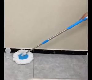 Stainless Steel Spinning Mop 360 Degree Spin Floor Mop Pole Handle Replacement Spin Mop Head Home Cleaning Tool
