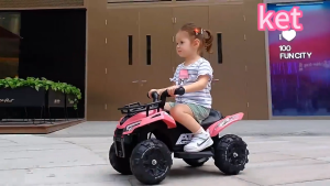 Electric Car for Kids Ride Jeep Off-road 4Wheels Vehicle Rechargeable with Music&Light for Ages 3-7