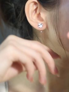 Bông tai bạc thời trang chất liệu bằng bạc s925 MS0602