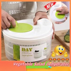 เครื่องอบแห้งผักใบเขียวอเนกประสงค์ คลุกสลัดผักกาดหอม คู่มือผักแกดเจ็ตสำหรับครัวระบายน้ำ