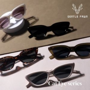 Gentle Fawn Kacamata Sunglasses Anti Silau Bahan TR90 Sunglasses Series Cat Eye Fashion Wanita Trendy Terkini