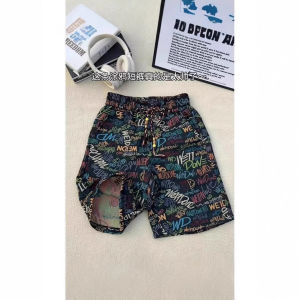 Quần Short Lụa Băng in Họa Tiết Bãi Biển Cỡ Lớn Cho Nam Quần Short Năm Mảnh Thoải Mái Nhanh Khô Khi Trôi Nổi Quần Áo Nam Mùa Hè