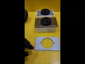 Nắp ốp INOX dùng cho ổ cắm bếp từ Nhật 70x113mm (mặt che ổ cắm bếp từ)