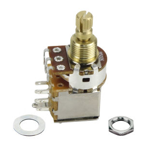 FLEOR 1pc Short Shaft Push Push Potentiometer Electric Guitar Pot 500K / 250K Choose for Guitar Bass Parts
