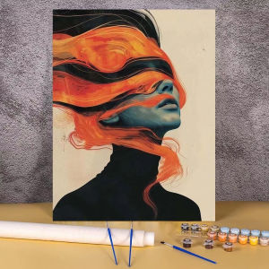 BILIBILI | Painting By Numbers Kits Flowers Women Paint By Number Diy Gift Wall Art Decor Acrylic Pigment Drawing on Canvas for Living Room