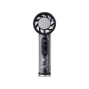 WIWU Handheld Turbo Fan with Ice Cooling Function 100-Speed Portable Mini Fan for Travel/Camping/Beach/Office USB-C Rechargeable Lightweight Quiet