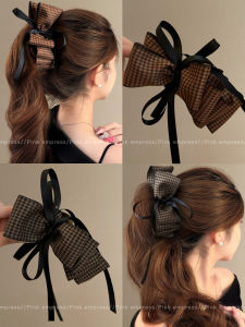 PINK EMPRESS | Multi-layered Bow Hair Clip High Ponytail Accessory