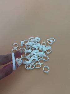 450pcs Rubber Band White Color Mini High Elastic Rubber Bands Supplies Stretchable Latex Rings For Home Office Stationery