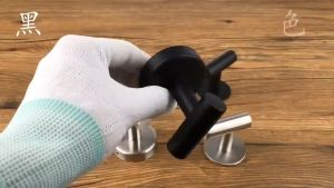 [OKLIFE.SG]Matte Black 3M Adhesive Key Towel Holder for Bathroom Kitchen Wall Hook Stainless Steel Clothes Hanging Hooks