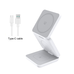 Wireless Charger 3 in 1 Foldable Magnetic Wireless Charging Station for iPhone 15 14 13 12 Pro Max Apple Watch 8 9 Charger