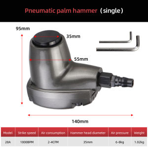 HIFESON 28A Búa Khí Nén Đa Năng Cầm Tay Búa Khí Cầm Tay Cho Tấm Kim Loại Sửa Chữa Lốp Xe Bọt Đinh Pushpin Sử Dụng Thương Mại