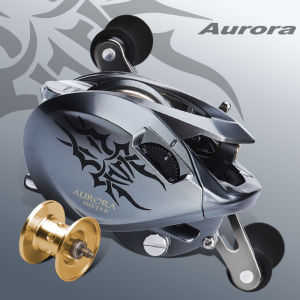 HASIDA Aurora Full Metal Baitcasting Fishing Reel 199G 7.3:1 High Ratio 8kg Drag Power Magnetic Brake Long Casting