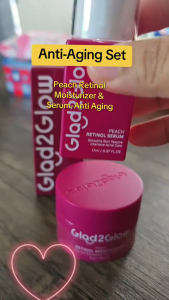 GIad2GIow Peach Retinol Moisturizer & Serum-Anti Aging 2PCS