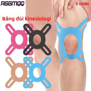5 CÁI Băng Kinesiology Đã Cắt Sẵn Dành Cho Đầu Gối - Băng Hỗ Trợ Thể Thao Không Thấm Nước Không Chứa Latex Giúp Giảm Đau Và Tăng Độ Ổn Định Cho Đầu Gối