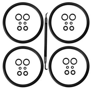 Homebrew Gasket Sets 4 Sets Corny Keg O-Ring Ball  Lock Keg Sealing O-Ring Replacement Kegging Sealer with Removal Tool