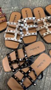 Sandal Wanita Terbaru/Sendal Selop Jelly FLD 6687-3/Sendal Flat Karet Import Kekinian