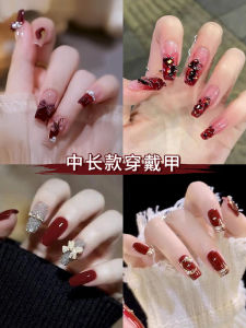 Long Elegant Handmade Nail Tips