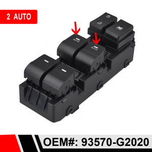 For Hyundai Ioniq 2017 2018 2019 2020 2021 Master Power Window Control Switch Glass Lifter Button 93570-G2020 93570-G20204X Car