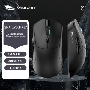 SMAILWOLF | Chuột Chơi Game Không Dây Ba Chế Độ SMAILWOLF RS7 Bluetooth 5.1 & 2.4G USB-C Có Thể Sạc Lại 500mAh Với Đầu Thu USB Cho Máy Tính Để Bàn Máy Tính Xách Tay