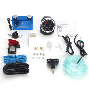 12V DC 52mm 7 Colors Car Boost Gauge PSI Turbo Chargers Boost Controller and Accessories Kit with Switch Boost gauge PSI Kit