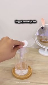 Botol Pump Toner Tempat Cleanser Makeup Pencet Pompa Atas Remover Nail Art Bottle Dispenser Travel