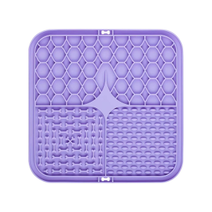 Silicone Pet Lick Mat With Suction Cups Anti Choking Slow Feeder Pad Non Slip Feeding Bowl For Dogs Cats Yogurt Treats