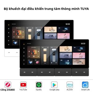 Bảng Điều Khiển Thông Minh Tuya 62 Inch Với Cổng Zigbee Bộ Khuếch Đại Âm Thanh Bluetooth Đa Chức Năng 8 Nút Rơle Đa Chức Năng Cho Hệ Thống Nhà Thông Minh