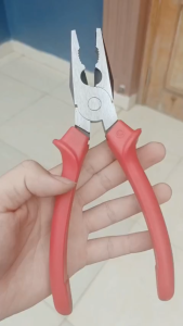 Kềm Điện Thép Cr-V EF 8" Siêu Cứng Chống Rỉ Sét Tay Cầm Cách Điện Tuốt Dây Cắt Cáp Nhổ Đinh