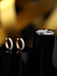 24K Saudi Gold Nasasangla pawnable 100% Original diamond earrings for women and men gift
