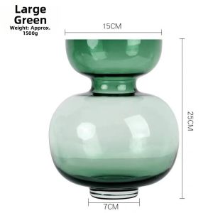 Scandinavian Minimalist Creative Clear Glass Flower Vase Large