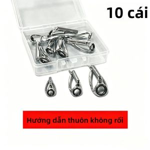 10 Chiếc Đầu Cần Câu Bằng Thép Không Gỉ Chống Rối Mồi Câu Biển Câu Xa Khung Chìm Đa Năng Chống Vướng