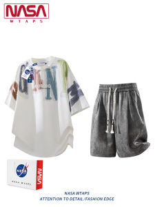NASA WTAPS | Trendy Retro American Summer Short Sleeve T-Shirt Set