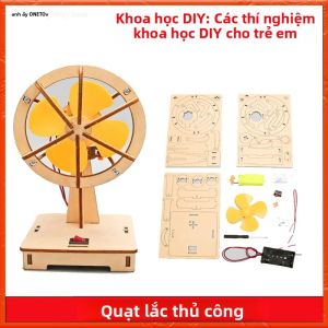 Bộ Quạt Rung Điện Tự Làm Dành Cho Trẻ Em Đồ Chơi Thí Nghiệm Giáo Dục Bằng Gỗ Thủ Công Dành Cho Lứa Tuổi Từ 3 Trở Lên